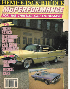 MOPERFORMANCE 1990 OCT - 426 HEMI, '70 CHALLENGER,'70 SUPER BEE, '64 POLICE REP*